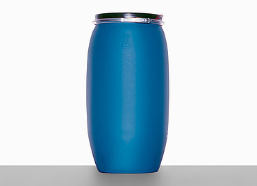 Open head drum: 150,0 liter, colour: blue