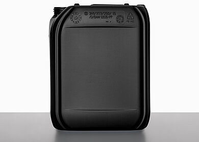 Plastic canister: 20,0 liter, colour: black