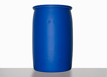Kunststoff Spundfass L-Ring: 220,0 Liter, Farbe: blau