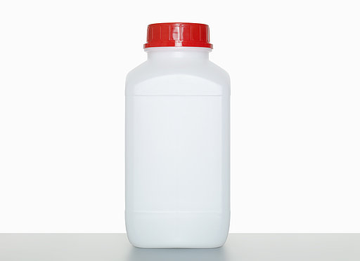 Kunststoff Chemikalienflasche: 4,0 Liter, Farbe: weiß