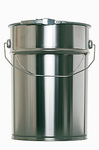 Tinplate bucket: 10,0 liter, colour: blank