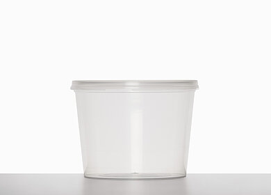 Laboratory cup: 550 milliliter, colour: clear transparent