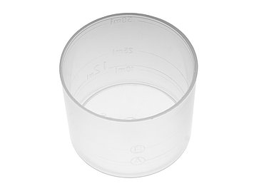 Measuring cup: 50 milliliter, colour: natural