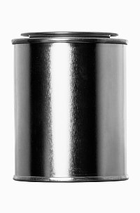 Weißblechdose: 125 Milliliter, Farbe: blank