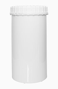 Kunststoff Schraubdeckeldose: 1,3 Liter, Farbe: weiß