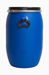 Kunststoff Deckelfass E.V.: 60,0 Liter, Farbe: blau
