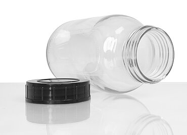 Weithalsglas: 500 Milliliter, Farbe: klar Weithalsglas: 500 Milliliter, Farbe: klar