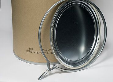 Fiber drum NTR: 160,0 liter, colour: natural