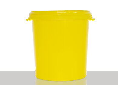 Plastic hobbock: 30,0 liter, colour: yellow