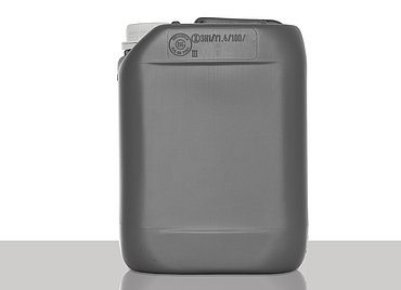 Plastic canister: 5,0 liter, colour: silver