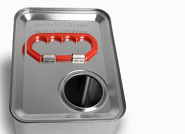 Weißblechkanister: 5,0 Liter, Farbe: blank