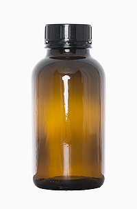 Weithalsglas OV: 2,5 Liter, Farbe: braun