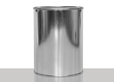 Weißblechdose: 500 Milliliter, Farbe: blank