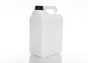 Kunststoffkanister fluoriert: 5,0 Liter, Farbe: weiß