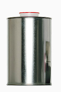 Flat-top bottle: 1,0 liter, colour: blank
