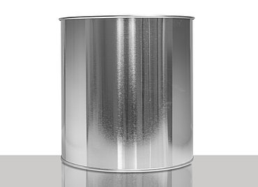 Weißblechdose: 2,0 Liter, Farbe: blank