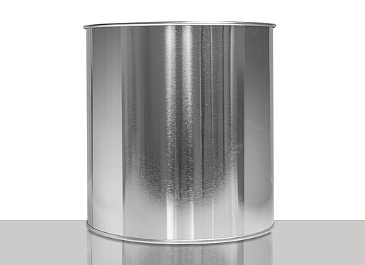 Weißblechdose: 2,0 Liter, Farbe: blank