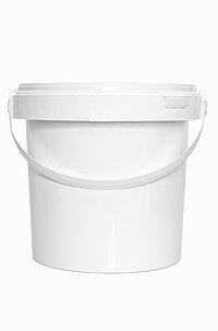 Kunststoff Rundeimer UN: 6,0 Liter, Farbe: weiß