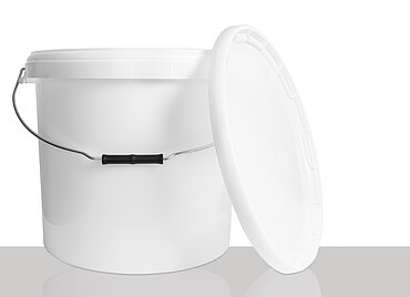 Kunststoff Hobbock: 27,5 Liter, Farbe: weiß Kunststoff Hobbock: 27,5 Liter, Farbe: weiß