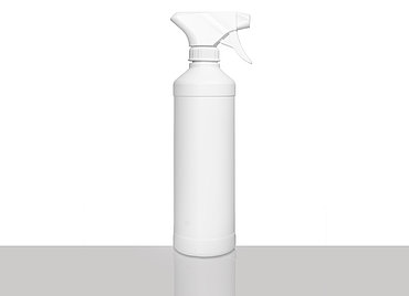 Round bottle FRZG 500/28: 500 milliliter, colour: white