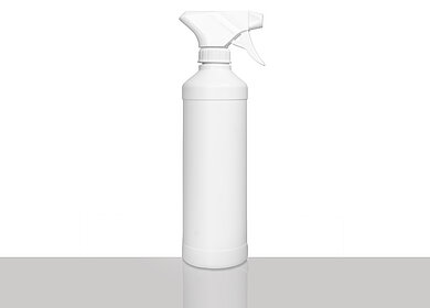 Kunststoff Rundflasche FRZG 500/28: 500 Milliliter, Farbe: weiß