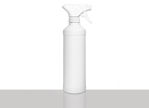 Round bottle FRZG 500/28: 500 milliliter, colour: white