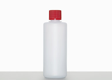 Round bottle R 100/18: 100 milliliter, colour: natural