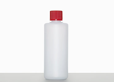 Kunststoff Rundflasche R 100/18: 100 Milliliter, Farbe: natur