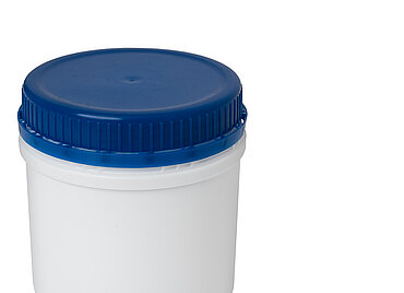 UN screw cap can: 500 milliliter, colour: white