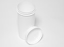Kunststoff Schraubdeckeldose UN Packo: 2,5 Liter, Farbe: weiß