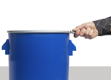 Kunststoff Hobbock UN: 30,0 Liter, Farbe: blau