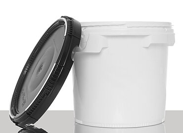 Kunststoff Schraubdeckeleimer Click Pack: 6,0 Liter, Farbe: weiß