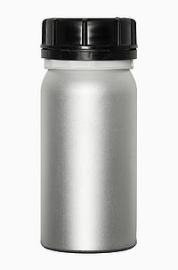 Aluminiumflasche Rundschulter: 325 Milliliter, Farbe: silbermatt gebeizt