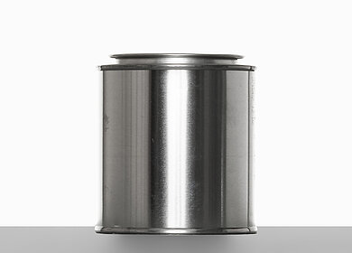 Ring lid can: 250 milliliter, colour: blank