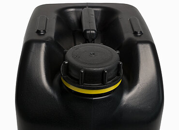 Plastic canister EX: 10,0 liter, colour: black