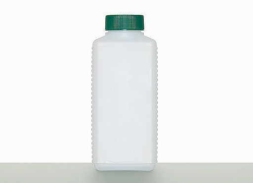 Kunststoff Vierkantflasche: 500 Milliliter, Farbe: natur