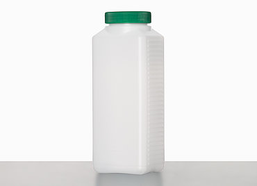 Kunststoff Vierkantflasche: 1,0 Liter, Farbe: natur