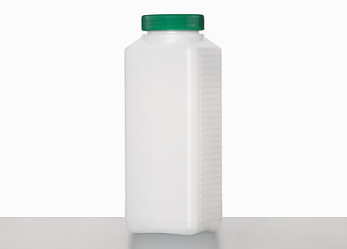 Square bottle E 1000/60: 1,0 liter, colour: natural
