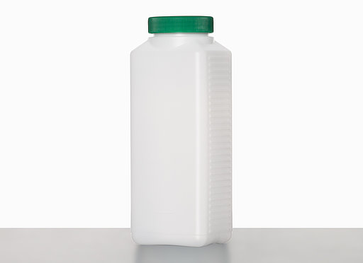 Kunststoff Vierkantflasche: 1,0 Liter, Farbe: natur