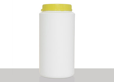 Kunststoff Schraubdeckeldose UN: 2,0 Liter, Farbe: weiß