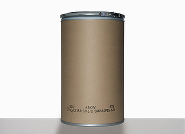 Fiber drum NTR: 80,0 liter, colour: natural