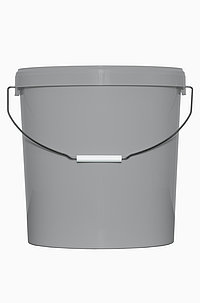 Kunststoff Rundeimer ECO: 21,3 Liter, Farbe: grau