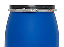 Kunststoff Deckelfass: 120,0 Liter, Farbe: blau