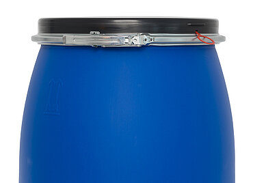 Open head drum: 120,0 liter, colour: blue Open head drum: 120,0 liter, colour: blue