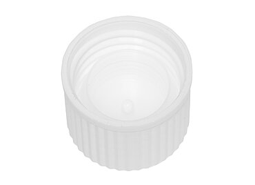 Schraubdeckel mit Spritzeinsatz aus PP ø 25,0 mm Mündung Schraubdeckel mit Spritzeinsatz aus PP ø 25,0 mm Mündung