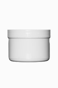 Screw lid Can: 150 milliliter, colour: white