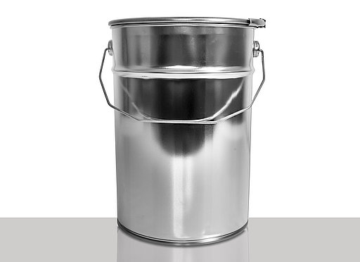 Weißblecheimer: 12,0 Liter, Farbe: blank