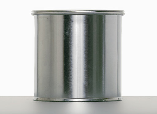 Tinplate can: 250 milliliter, colour: blank