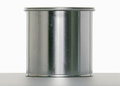 Tinplate can: 250 milliliter, colour: blank
