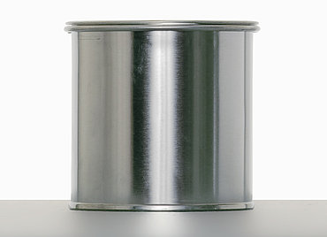Weißblechdose: 250 Milliliter, Farbe: blank